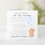 Personalised Bear Poem First Birthday As My Mummy Card, thumbnail 1 of 3