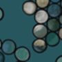 Ombré Circles Wallpaper Turquoise, thumbnail 5 of 7