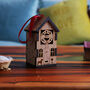 Wooden House Christmas Tree Decoration, thumbnail 2 of 5
