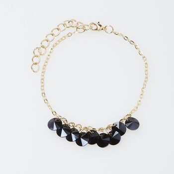 Silver Plated Grey Crystal Bead Bracelet, 2 of 3