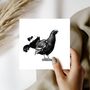 Black Grouse Wildlife Greeting Card, thumbnail 3 of 7