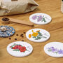 Personalised Birth Flower Plywood Coasters, thumbnail 3 of 7