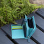 Turquoise Multi Colour Leather Purse Wallet Rfid, thumbnail 7 of 10