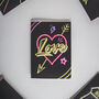 Neon Love Card Valentines Card, thumbnail 2 of 3