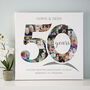 Personalised Golden Wedding Anniversary Collage, thumbnail 7 of 9