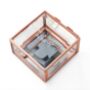 Personalised Rose Gold Glass Jewellery Box, thumbnail 5 of 5