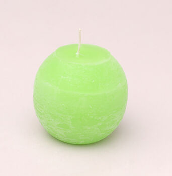 G Decor Georgia Lime Green Ombre Sphere Ball Candles, 4 of 7
