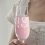 Floral Milestone Champagne / Prosecco Glass, thumbnail 4 of 10