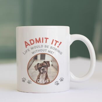 Personalised Pet Photo Mug: Funny Dog Owner Gift, 3 of 4