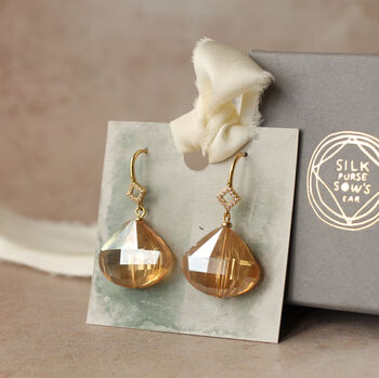 Jade Green Vintage Glass Earrings, 8 of 8