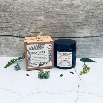 'Spice Trail' Aromatherapy Botanical Plant Wax Candle, 2 of 4