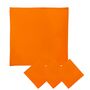 Soft Cotton Linen Napkins Orange • Set Of Four, thumbnail 2 of 3