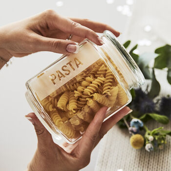 Engraved Glass Storage Jar, 3 of 3