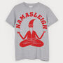Namasleigh Yoga Santa Men's Christmas T Shirt, thumbnail 1 of 3