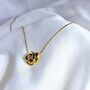 Rose Floral Dainty Chain Tarnishfree Pendant Necklace, thumbnail 1 of 7