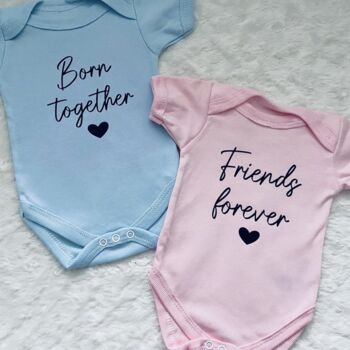 Born Together Friends Forever Twin Baby Gifts, 3 of 6