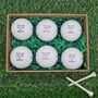 Six Branded Golf Balls Personalised With ''This Ball Was Lost By .. ..'', thumbnail 1 of 10