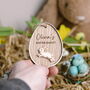 Personalised Easter Basket Name Tag, Kids Egg Hunt Label, My First Easter Ornament, thumbnail 4 of 4