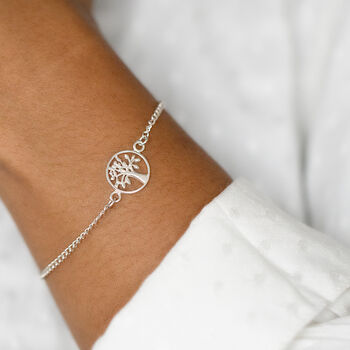 Sterling Silver Tree Of Life Bracelet, 2 of 8