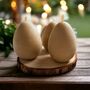 Six Egg Beeswax Candles In Box | Easter Gift And Decor, thumbnail 2 of 4