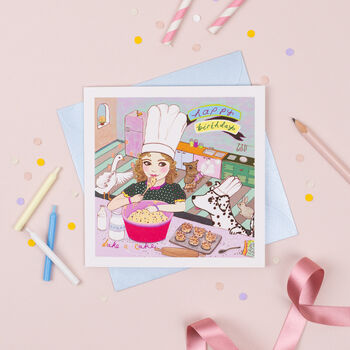 'Bake A Cake' Birthday Card, 4 of 4