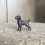 Miniature Bronze Border Terrier Sculpture, thumbnail 2 of 8