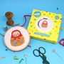 Doll Mini Cross Stitch Craft Kit, thumbnail 2 of 2