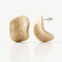 Cream Resin Statement Summer Stud Earrings, thumbnail 1 of 5
