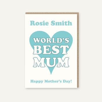 Personalised World's Best Mum Birthday Card, 2 of 3