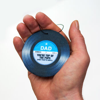 Vinyl Record Car Air Freshener For Dad, 5 of 5