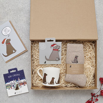 Christmas Labrador Dog Pin Badge, 12 of 12