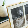 Double Aperture Brass Fine Photo Frame, thumbnail 6 of 6