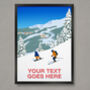 Personalised Ski And Snowboard Print, thumbnail 1 of 6