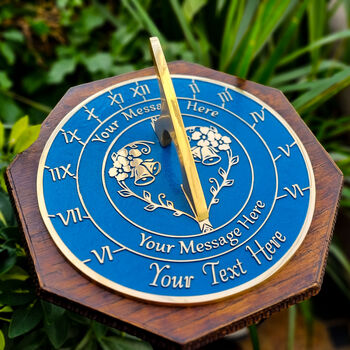 Personalised Anniversary Gift Sundial Celebration Present, 4 of 5