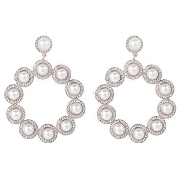 The Gatsby Pearl Plated Silver Earrings, 2 of 8