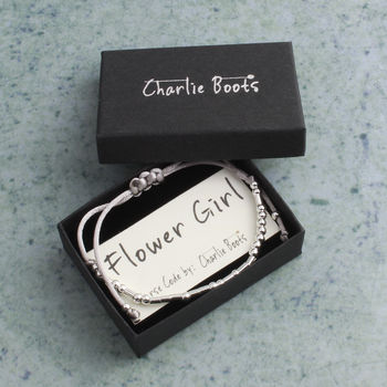 'Flower Girl' Morse Code Bracelet, 2 of 5