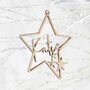 Little Star Personalised Christmas Decoration, thumbnail 5 of 7