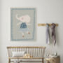 Ballerina Elephant Nursery Art Print, thumbnail 4 of 4