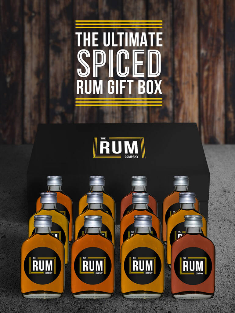 The Ultimate Spiced Rum Gift Box 12x50ml Bottles