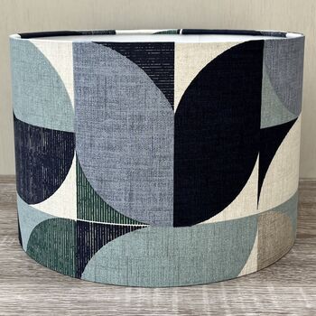 Reno Navy Blue Retro Style Lampshades, 7 of 9
