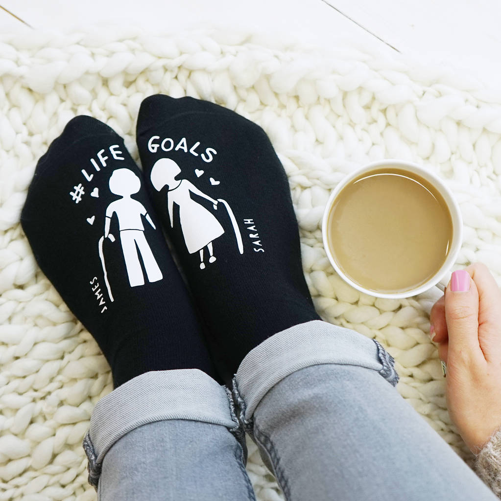 Personalised Life Goals Socks By Sparks And Daughters ...