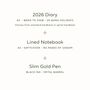 Personalised 2026 Planner, Notebook And Pen Stationery Gift, thumbnail 6 of 11