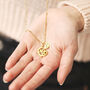 Personalised Love Mom Heart Cutout Necklace, thumbnail 3 of 8