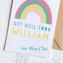 Personalised Get Well Soon Rainbow Card, thumbnail 3 of 3