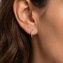Crystal Wave Huggie Hoops, thumbnail 2 of 3