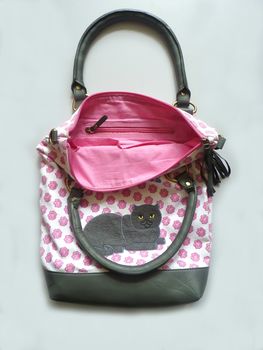 Rosy Cat Canvas Tote, 2 of 3