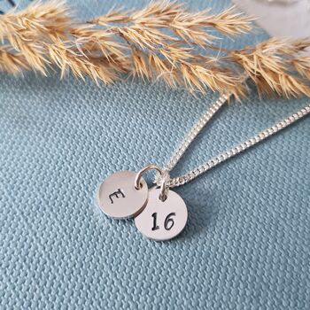 Sterling Silver Celebration Initial Necklace, 3 of 5