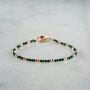 Natural Malachite Beaded Bracelet, thumbnail 4 of 5
