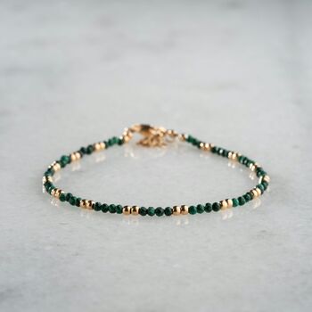 Natural Malachite Beaded Bracelet, 4 of 5
