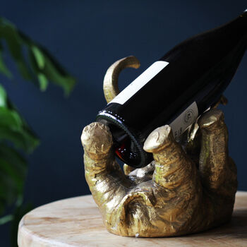 Gold Elephant Wine Bottle Holder, 4 of 6